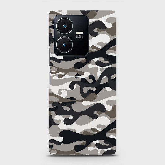 Vivo Y22 Cover - Camo Series - Black & Olive Design - Matte Finish - Snap On Hard Case with LifeTime Colors Guarantee