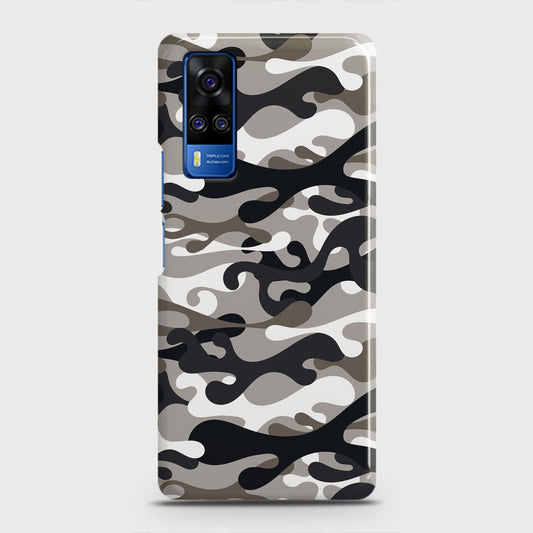 Vivo Y31  Cover - Camo Series - Black & Olive Design - Matte Finish - Snap On Hard Case with LifeTime Colors Guarantee