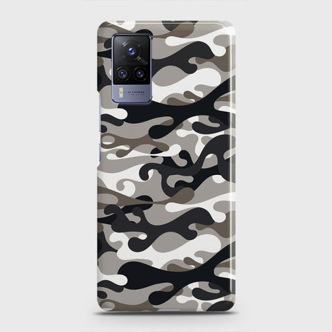 Vivo V21  Cover - Camo Series - Black & Olive Design - Matte Finish - Snap On Hard Case with LifeTime Colors Guarantee