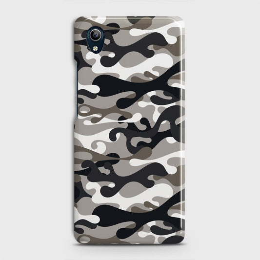 Vivo Y1s  Cover - Camo Series - Black & Olive Design - Matte Finish - Snap On Hard Case with LifeTime Colors Guarantee