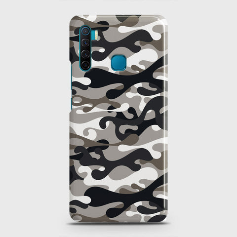 Infinix S5 - Camo Series - Black & Olive Design - Matte Finish - Snap On Hard Case with LifeTime Colors Guarantee