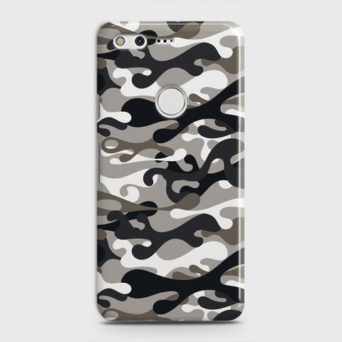 Google Pixel XL Cover - Camo Series - Black & Olive Design - Matte Finish - Snap On Hard Case with LifeTime Colors Guarantee