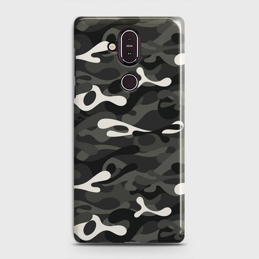 Nokia 8.1 Cover - Camo Series - Ranger Grey Design - Matte Finish - Snap On Hard Case with LifeTime Colors Guarantee