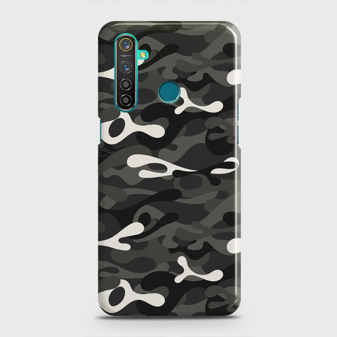 Realme 5 Cover - Camo Series - Ranger Grey Design - Matte Finish - Snap On Hard Case with LifeTime Colors Guarantee