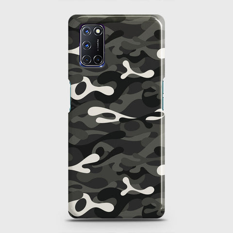 Oppo A52 Cover - Camo Series - Ranger Grey Design - Matte Finish - Snap On Hard Case with LifeTime Colors Guarantee