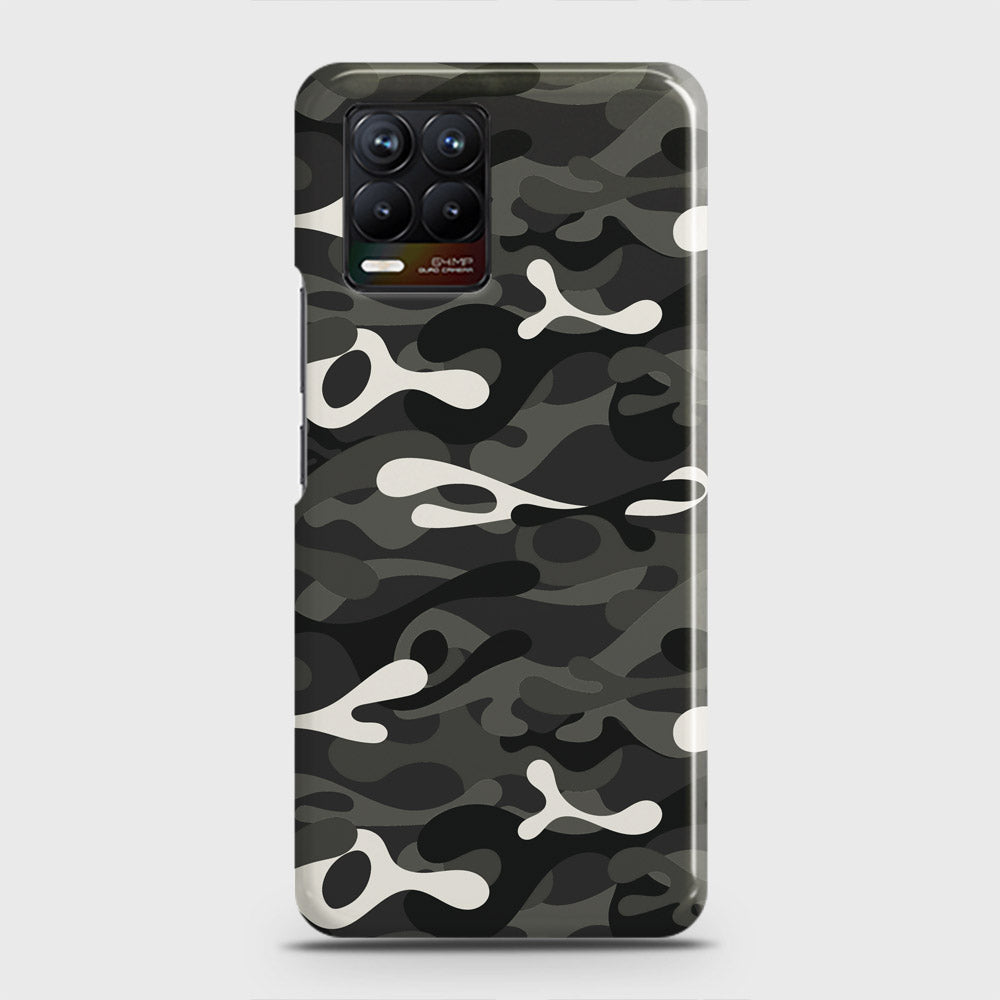 Realme 8 Cover - Camo Series - Ranger Grey Design - Matte Finish - Snap On Hard Case with LifeTime Colors Guarantee