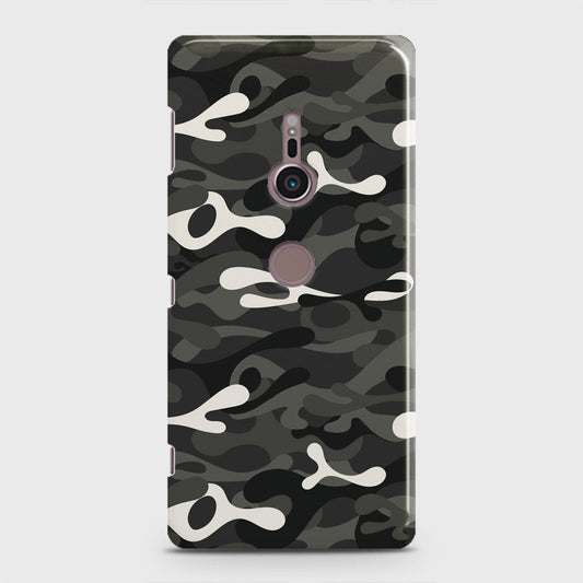 Sony Xperia XZ3 Cover - Camo Series - Ranger Grey Design - Matte Finish - Snap On Hard Case with LifeTime Colors Guarantee