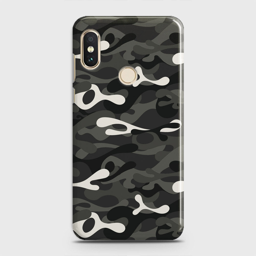 Xiaomi Mi A2 Lite / Redmi 6 Pro Cover - Camo Series - Ranger Grey Design - Matte Finish - Snap On Hard Case with LifeTime Colors Guarantee