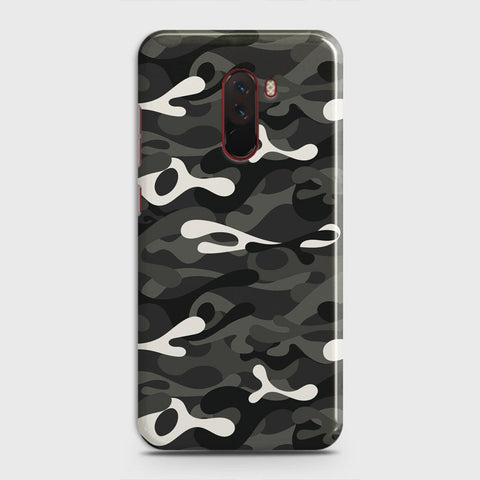 Xiaomi Pocophone F1  Cover - Camo Series - Ranger Grey Design - Matte Finish - Snap On Hard Case with LifeTime Colors Guarantee