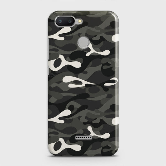 Xiaomi Redmi 6 Cover - Camo Series - Ranger Grey Design - Matte Finish - Snap On Hard Case with LifeTime Colors Guarantee