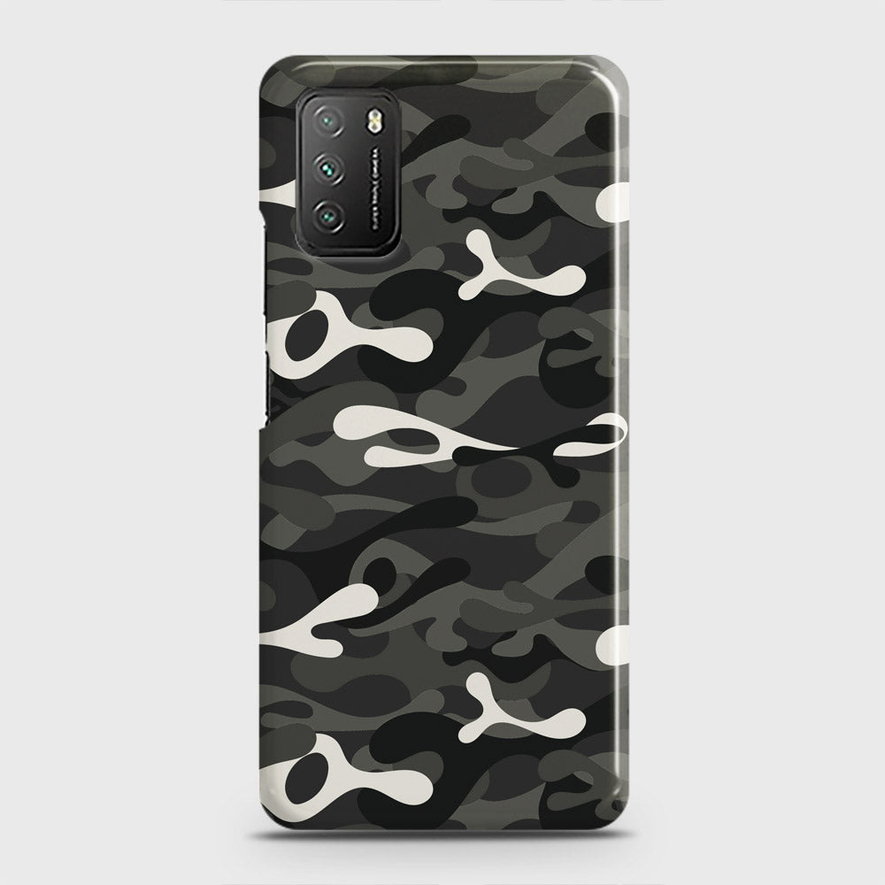 Xiaomi Poco M3 Cover - Camo Series - Ranger Grey Design - Matte Finish - Snap On Hard Case with LifeTime Colors Guarantee