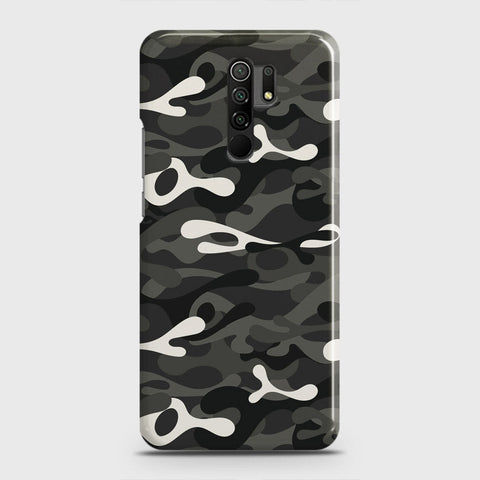 Xiaomi Redmi 9 Cover - Camo Series - Ranger Grey Design - Matte Finish - Snap On Hard Case with LifeTime Colors Guarantee