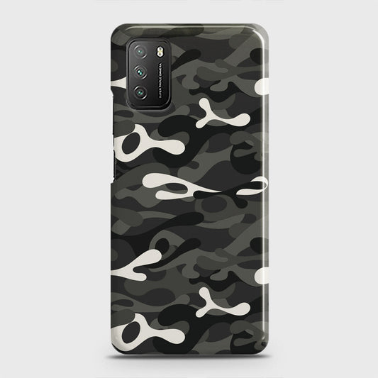 Xiaomi Redmi 9T Cover - Camo Series - Ranger Grey Design - Matte Finish - Snap On Hard Case with LifeTime Colors Guarantee