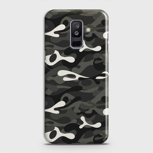 Samsung Galaxy A6 Plus 2018 Cover - Camo Series - Ranger Grey Design - Matte Finish - Snap On Hard Case with LifeTime Colors Guarantee