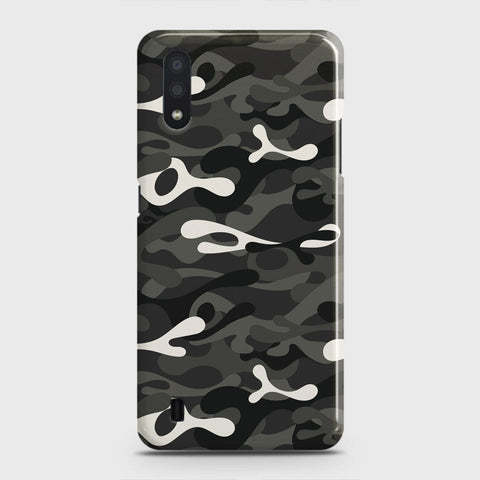 Samsung Galaxy A01 Cover - Camo Series - Ranger Grey Design - Matte Finish - Snap On Hard Case with LifeTime Colors Guarantee