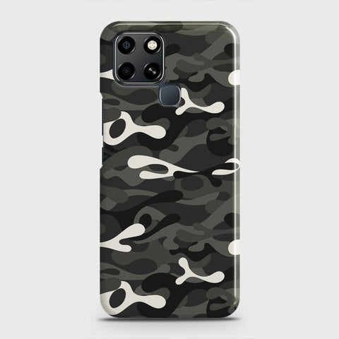 Infinix Smart 6 Cover - Camo Series - Ranger Grey Design - Matte Finish - Snap On Hard Case with LifeTime Colors Guarantee