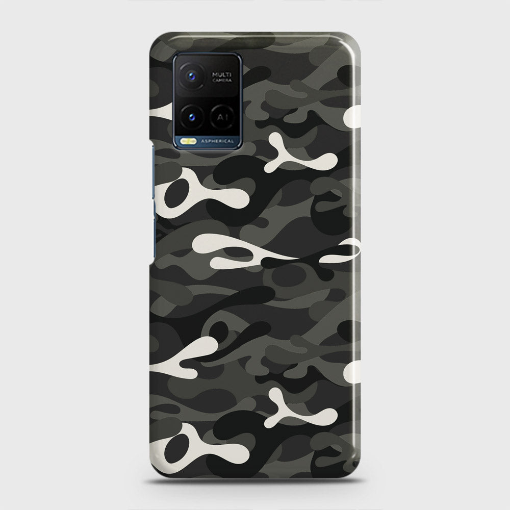 Vivo Y21e Cover - Camo Series - Ranger Grey Design - Matte Finish - Snap On Hard Case with LifeTime Colors Guarantee