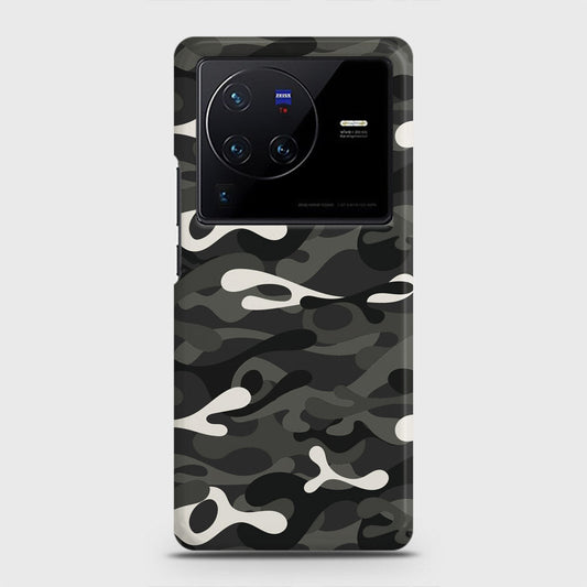 Vivo X80 Cover - Camo Series - Ranger Grey Design - Matte Finish - Snap On Hard Case with LifeTime Colors Guarantee