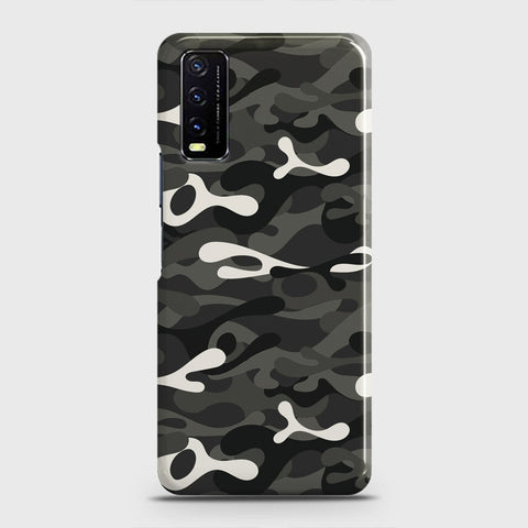 Vivo Y12s  Cover - Camo Series - Ranger Grey Design - Matte Finish - Snap On Hard Case with LifeTime Colors Guarantee