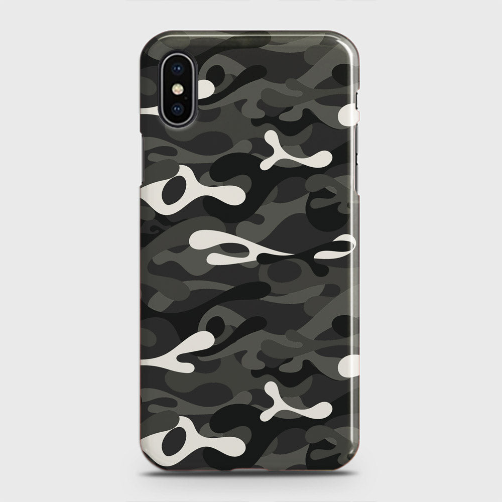 iPhone XS Max Cover - Camo Series - Ranger Grey Design - Matte Finish - Snap On Hard Case with LifeTime Colors Guarantee