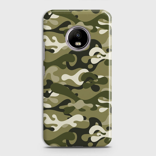 Motorola E4 Plus Cover - Camo Series - Light Green Design - Matte Finish - Snap On Hard Case with LifeTime Colors Guarantee