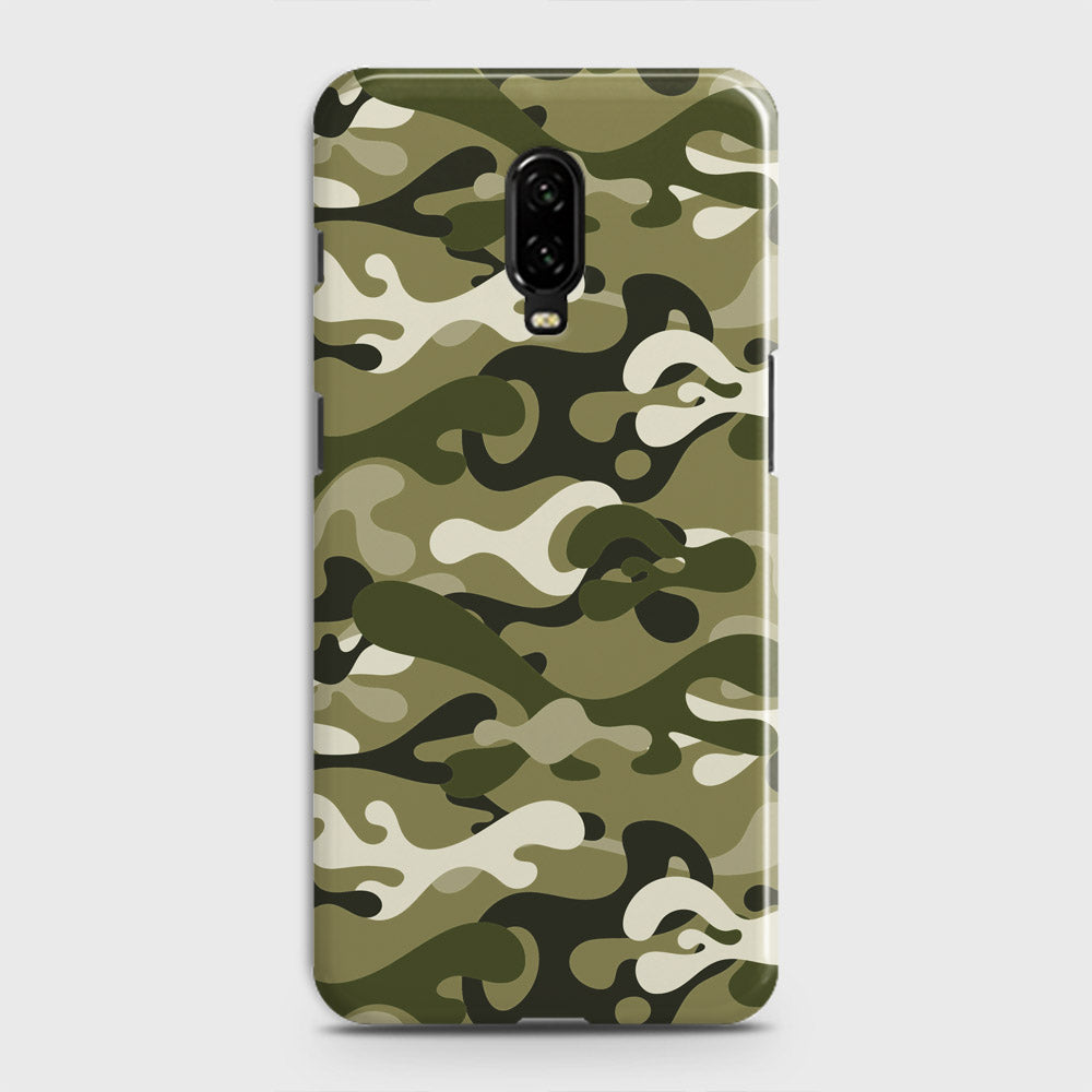 OnePlus 7  Cover - Camo Series - Light Green Design - Matte Finish - Snap On Hard Case with LifeTime Colors Guarantee