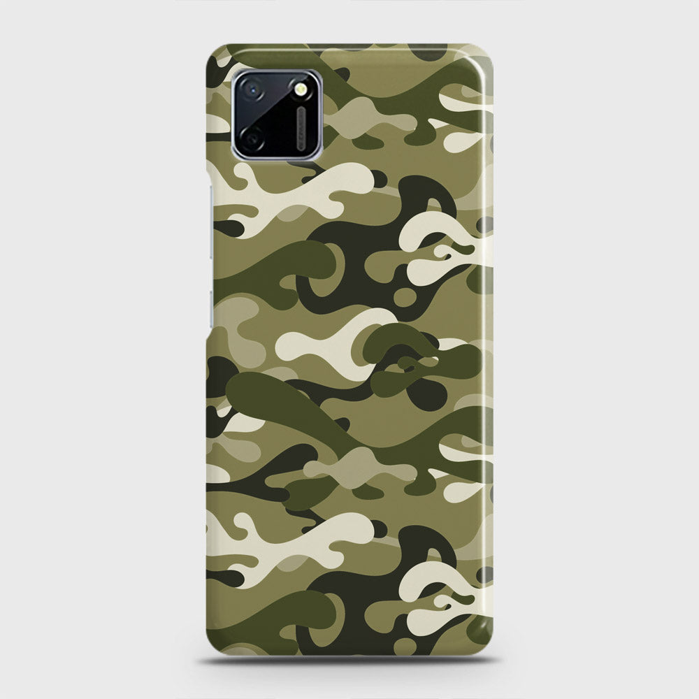 Realme C11 Cover - Camo Series - Light Green Design - Matte Finish - Snap On Hard Case with LifeTime Colors Guarantee