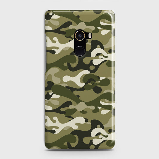 Xiaomi Mi Mix 2 Cover - Camo Series - Light Green Design - Matte Finish - Snap On Hard Case with LifeTime Colors Guarantee