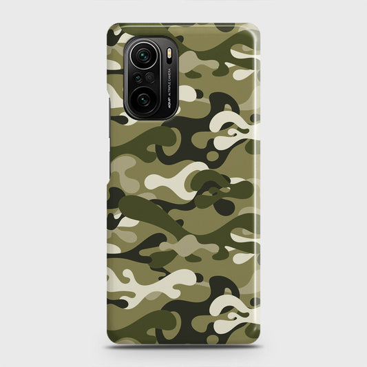 Xiaomi Redmi K40 Pro Cover - Camo Series - Light Green Design - Matte Finish - Snap On Hard Case with LifeTime Colors Guarantee