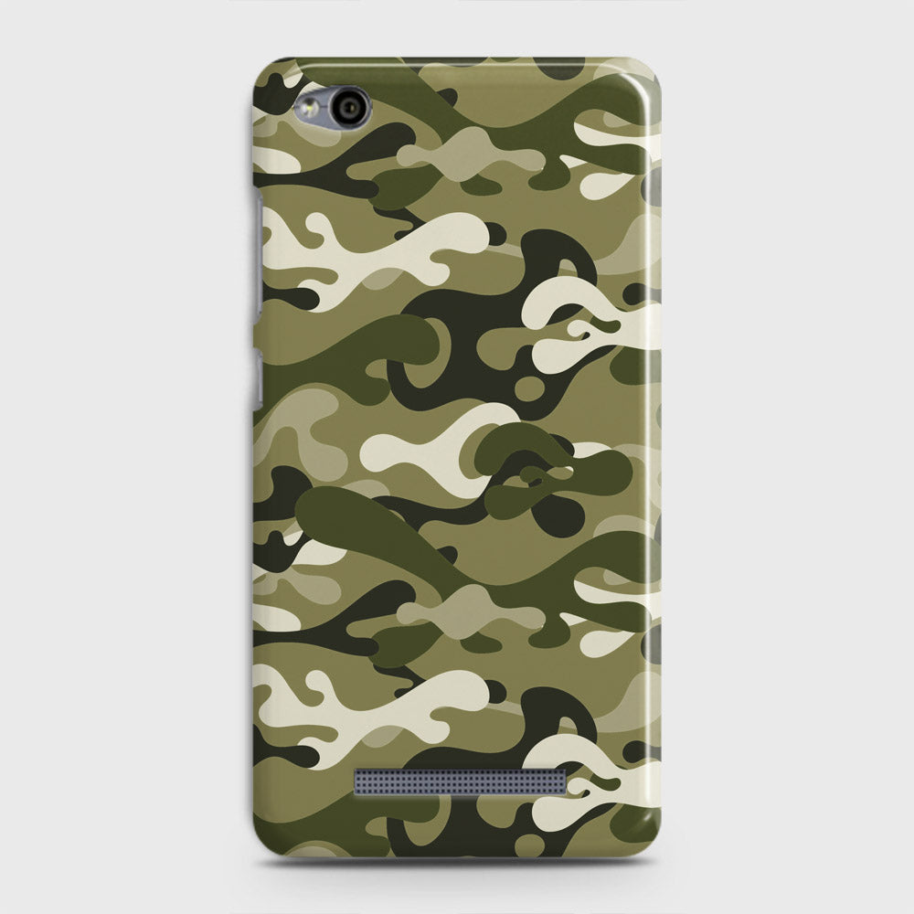 Xiaomi Redmi 4A Cover - Camo Series - Light Green Design - Matte Finish - Snap On Hard Case with LifeTime Colors Guarantee