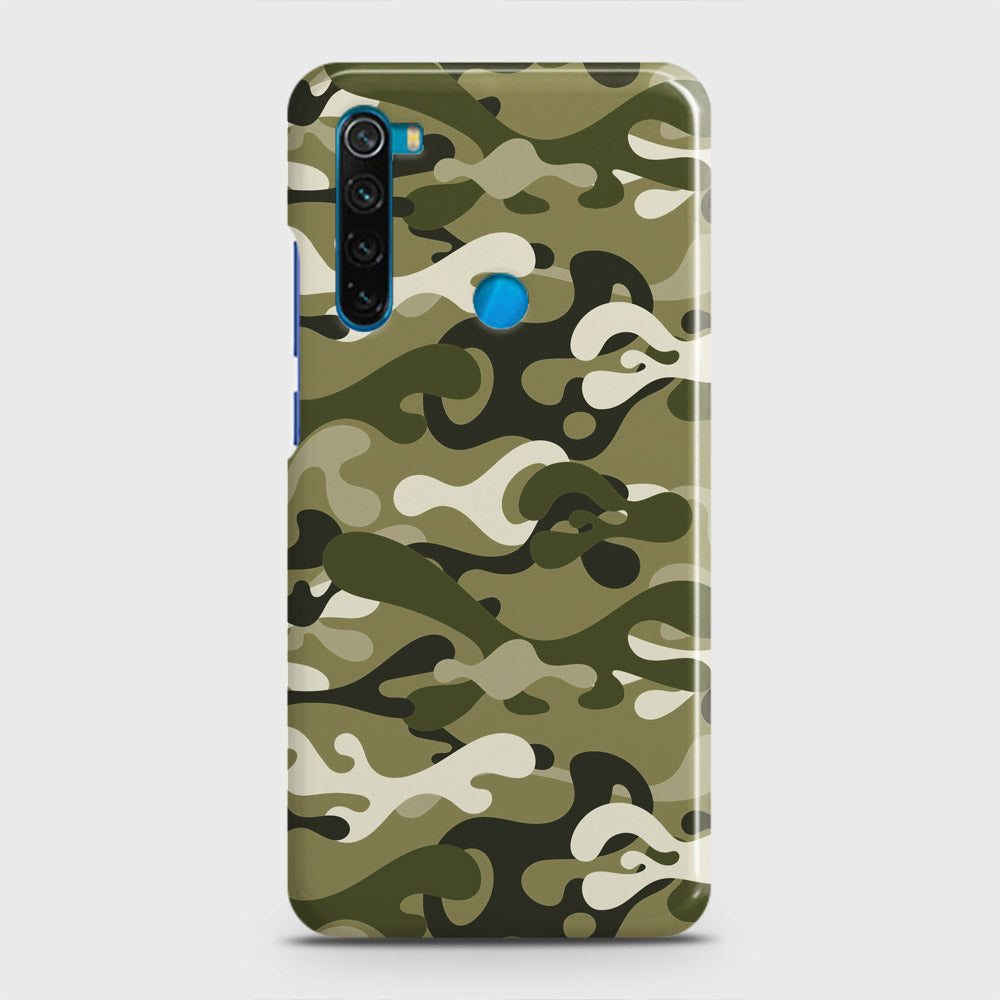 Xiaomi Redmi Note 8 Cover - Camo Series - Light Green Design - Matte Finish - Snap On Hard Case with LifeTime Colors Guarantee