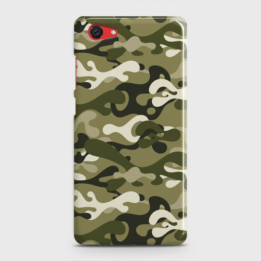 Vivo Y71 Cover - Camo Series - Light Green Design - Matte Finish - Snap On Hard Case with LifeTime Colors Guarantee