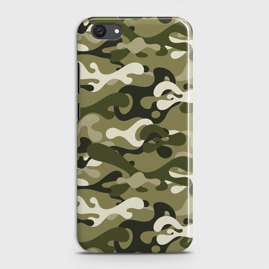 Vivo Y81i Cover - Camo Series - Light Green Design - Matte Finish - Snap On Hard Case with LifeTime Colors Guarantee