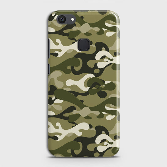 Vivo Y81 Cover - Camo Series - Light Green Design - Matte Finish - Snap On Hard Case with LifeTime Colors Guarantee