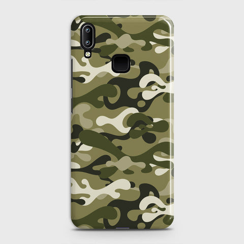 Vivo V11 Cover - Camo Series - Light Green Design - Matte Finish - Snap On Hard Case with LifeTime Colors Guarantee