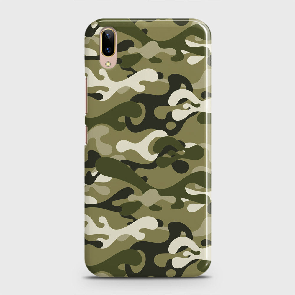 Vivo V11 Pro Cover - Camo Series - Light Green Design - Matte Finish - Snap On Hard Case with LifeTime Colors Guarantee