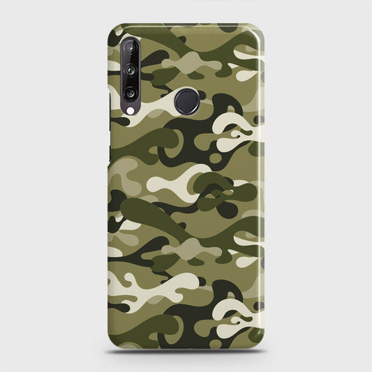 Huawei Y7p  Cover - Camo Series - Light Green Design - Matte Finish - Snap On Hard Case with LifeTime Colors Guarantee