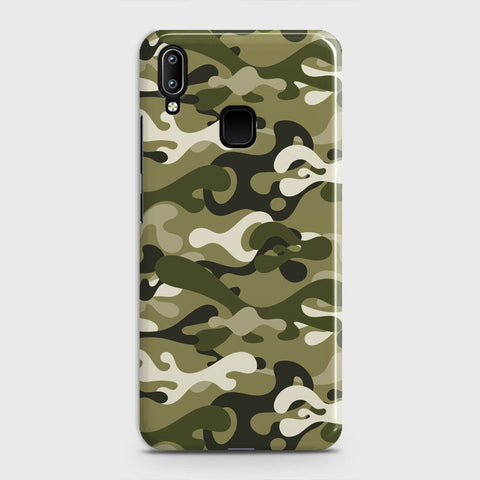 Vivo Y91 Cover - Camo Series - Light Green Design - Matte Finish - Snap On Hard Case with LifeTime Colors Guarantee