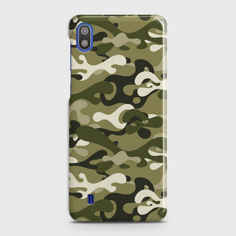 Samsung Galaxy A10 Cover - Camo Series - Light Green Design - Matte Finish - Snap On Hard Case with LifeTime Colors Guarantee