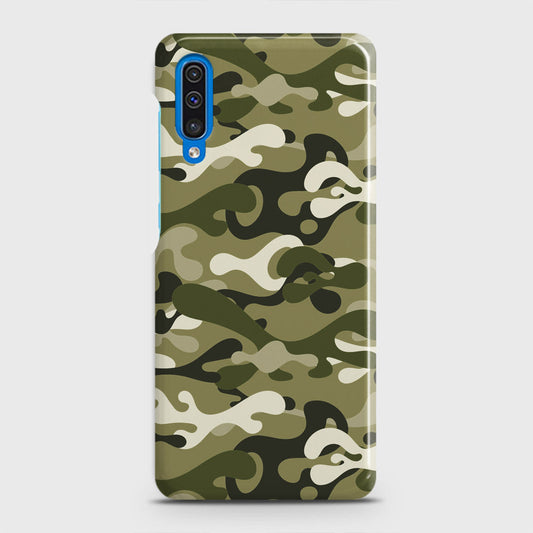 Samsung Galaxy A50 Cover - Camo Series - Light Green Design - Matte Finish - Snap On Hard Case with LifeTime Colors Guarantee