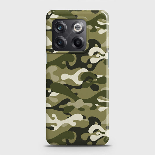 OnePlus 10T Cover - Camo Series - Light Green Design - Matte Finish - Snap On Hard Case with LifeTime Colors Guarantee