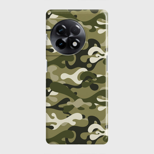 OnePlus 11R Cover - Camo Series - Light Green Design - Matte Finish - Snap On Hard Case with LifeTime Colors Guarantee