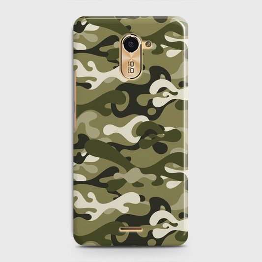 Infinix Hot 4 / Hot 4 Pro  Cover - Camo Series - Light Green Design - Matte Finish - Snap On Hard Case with LifeTime Colors Guarantee