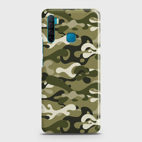 Infinix S5 - Camo Series - Light Green Design - Matte Finish - Snap On Hard Case with LifeTime Colors Guarantee