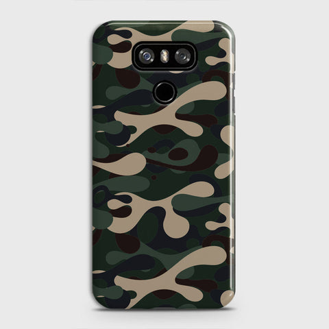 LG G6 Cover - Camo Series  - Dark Green Design - Matte Finish - Snap On Hard Case with LifeTime Colors Guarantee