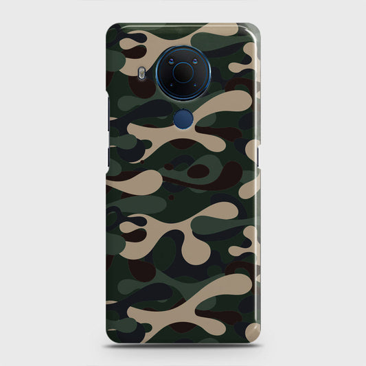 Nokia 5.4 Cover - Camo Series - Dark Green Design - Matte Finish - Snap On Hard Case with LifeTime Colors Guarantee