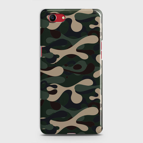 Oppo A1k  Cover - Camo Series - Dark Green Design - Matte Finish - Snap On Hard Case with LifeTime Colors Guarantee