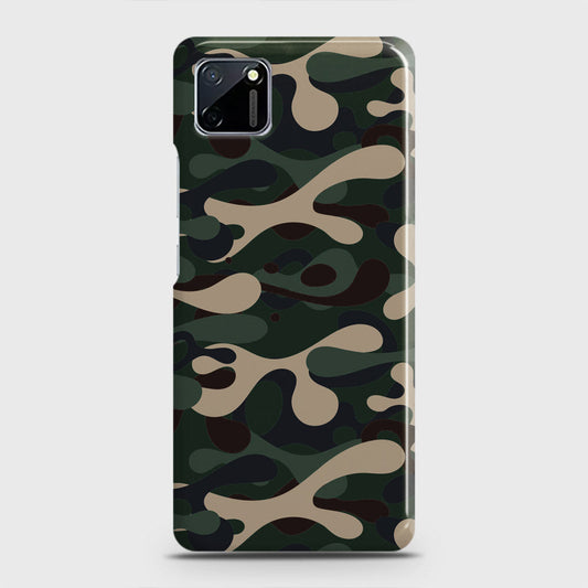 Realme C11 Cover - Camo Series - Dark Green Design - Matte Finish - Snap On Hard Case with LifeTime Colors Guarantee