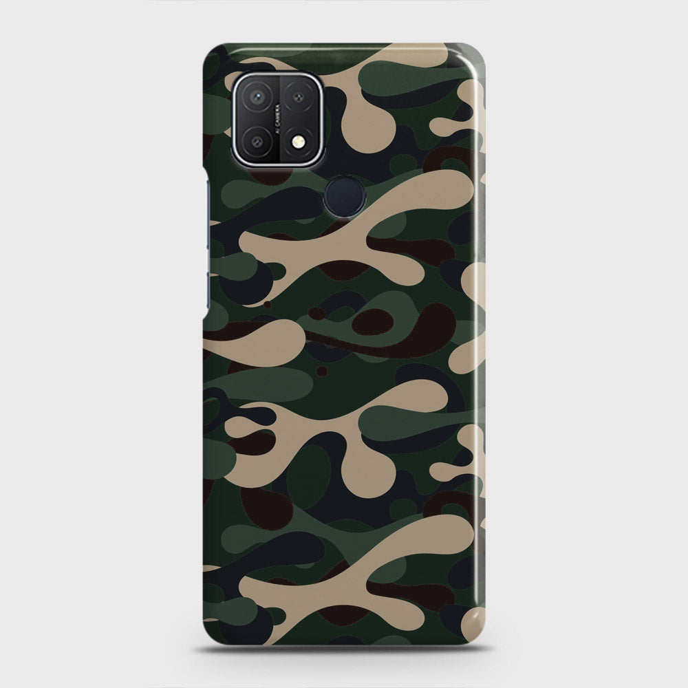 Realme C25s Cover - Camo Series - Dark Green Design - Matte Finish - Snap On Hard Case with LifeTime Colors Guarantee