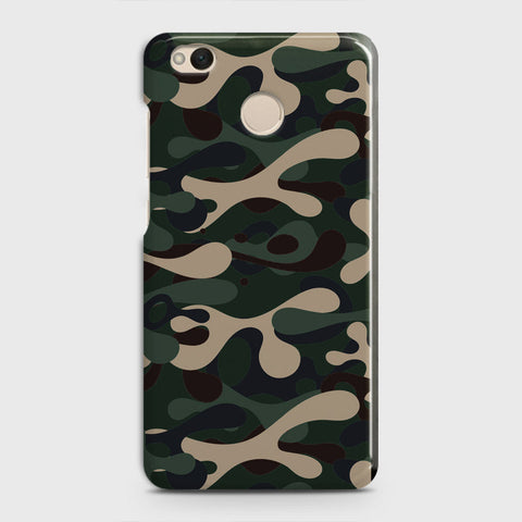 Xiaomi Redmi 4 / 4X Cover - Camo Series - Dark Green Design - Matte Finish - Snap On Hard Case with LifeTime Colors Guarantee